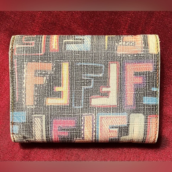 Fendi Colorful Zucca Print Wallet, Multi - Picture 2 of 8